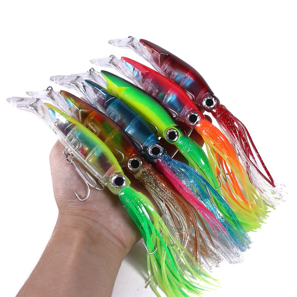Lure Trolling Cumi Gid / Luminous 14cm 40g Kail BKB Hook 4x Strong