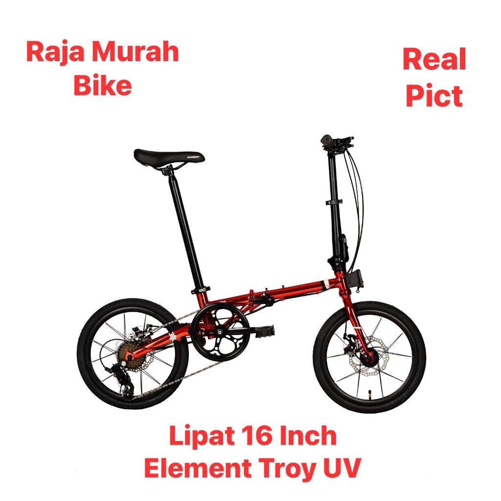 Sepeda Lipat Element Troy UV Chrome Edition 16 Inch Sepeda Lipat 16 Inch Troy UV Element Troy 16 Inc