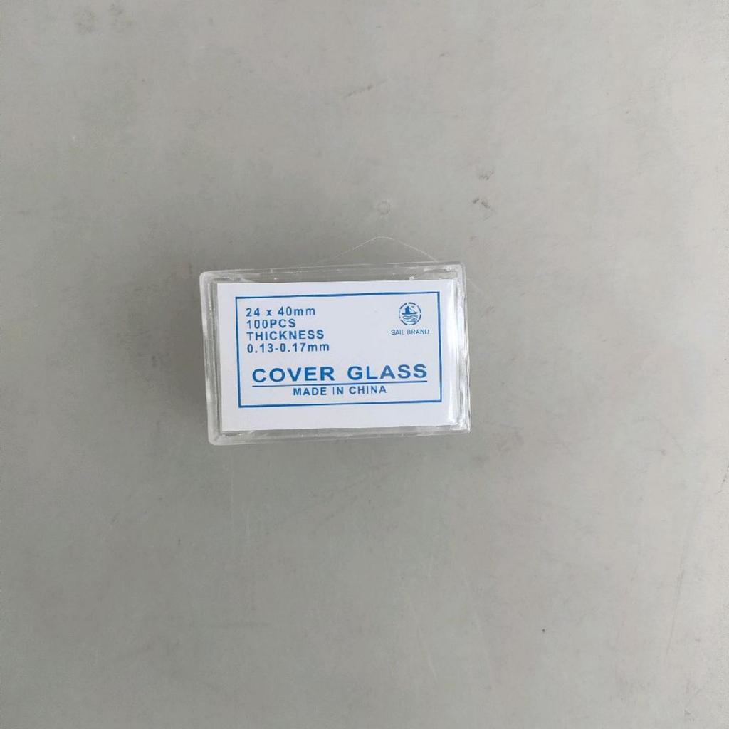 Cover glass dekglas kaca penutup 24 x 40 mm