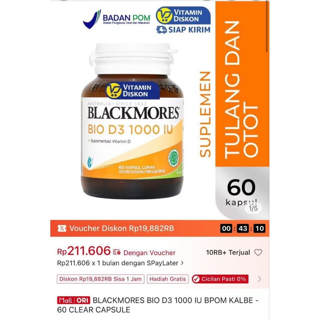 blackmores d3
