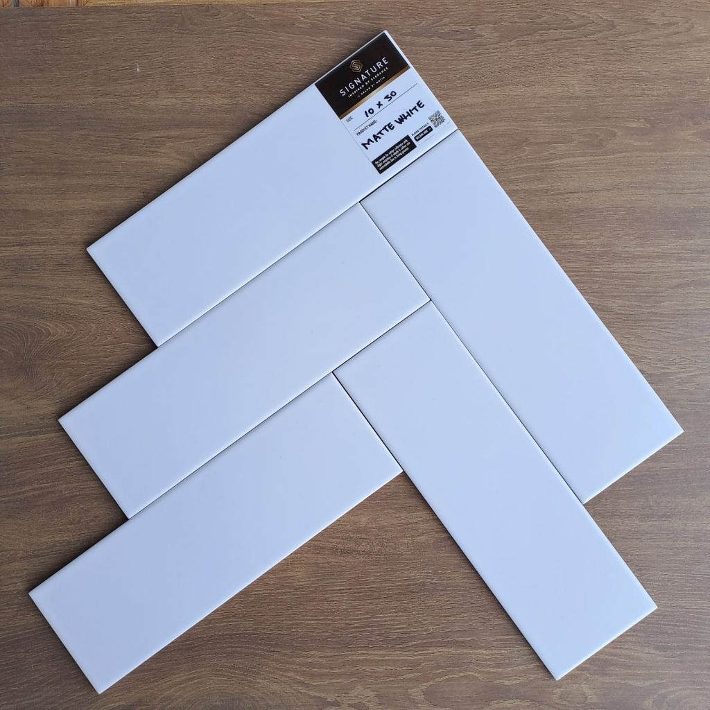 Keramik List Subway Signature 10x30 Matte White