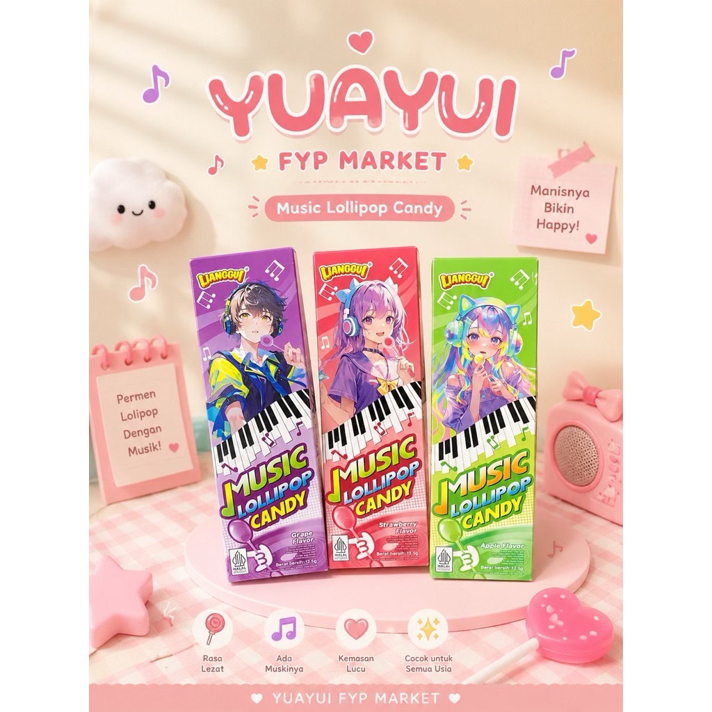 PERMEN MUSIC VIRAL -candy lollipop music