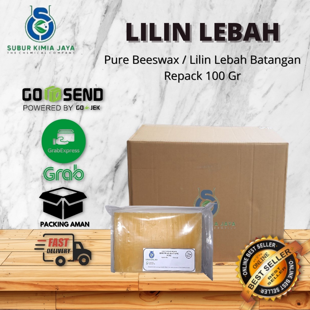 Beeswax Organik Pure Lilin Lebah Murni Alami 100 Gr / LIlin lebah beeswax