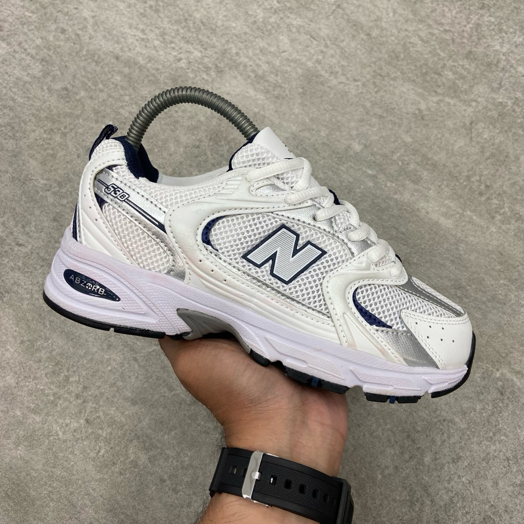 [Size 37] New Balance 530 White Silver Navy Natural Indigo (MR530SG) Second Original Kondisi Mulus N