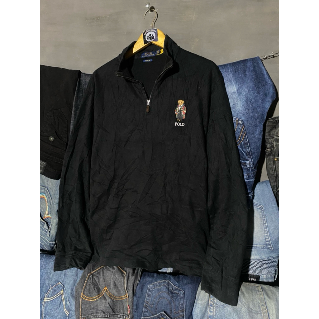 halfzipper polo ralph laurent bear