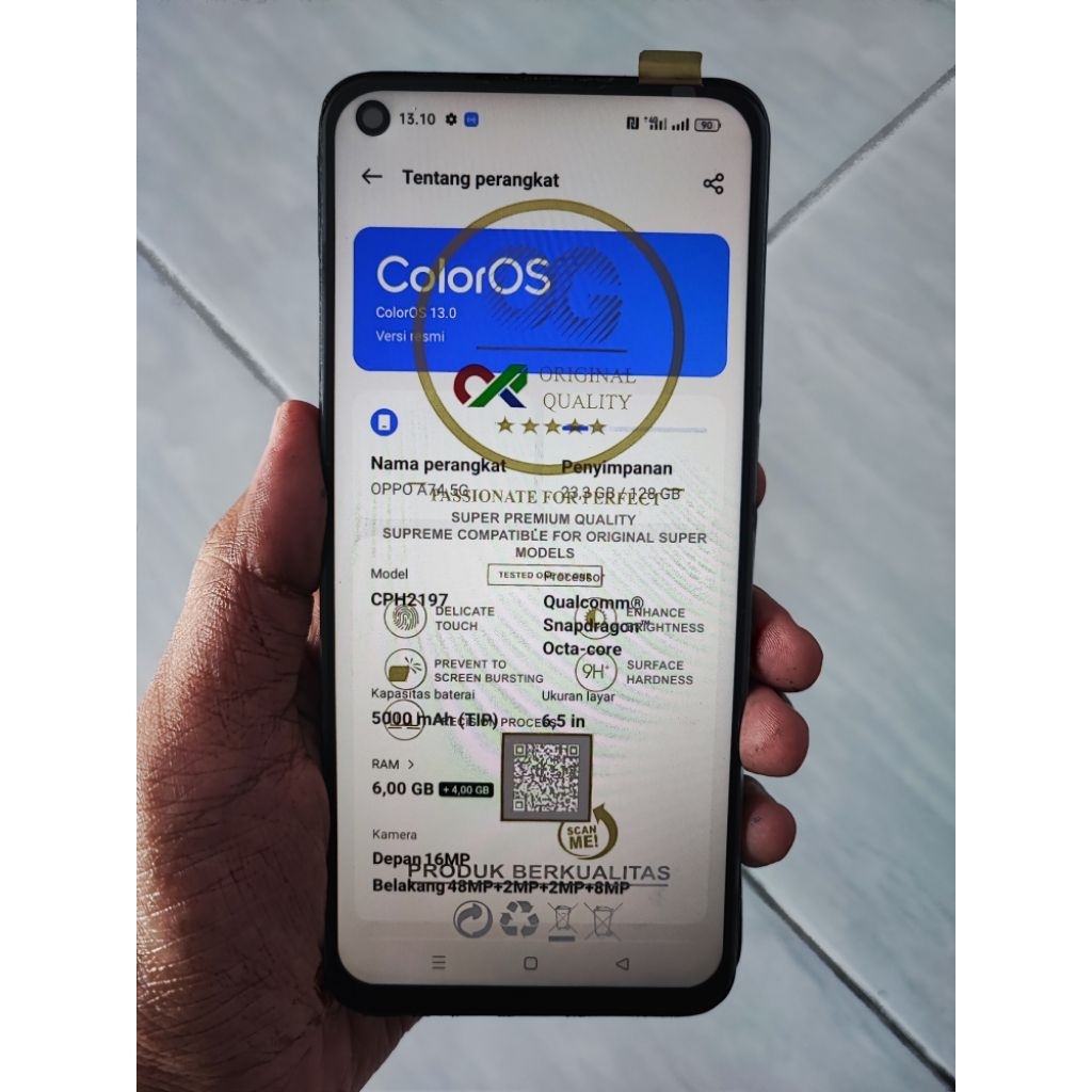 mesin oppo a74 5g 6/128 normal