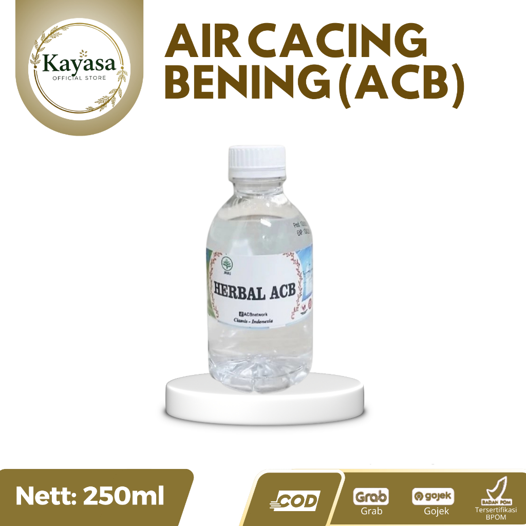 Air Cacing Bening ACB | Air Cacing untuk Demam Tipes Sariawan Panas Dalam | Air Cacing Original