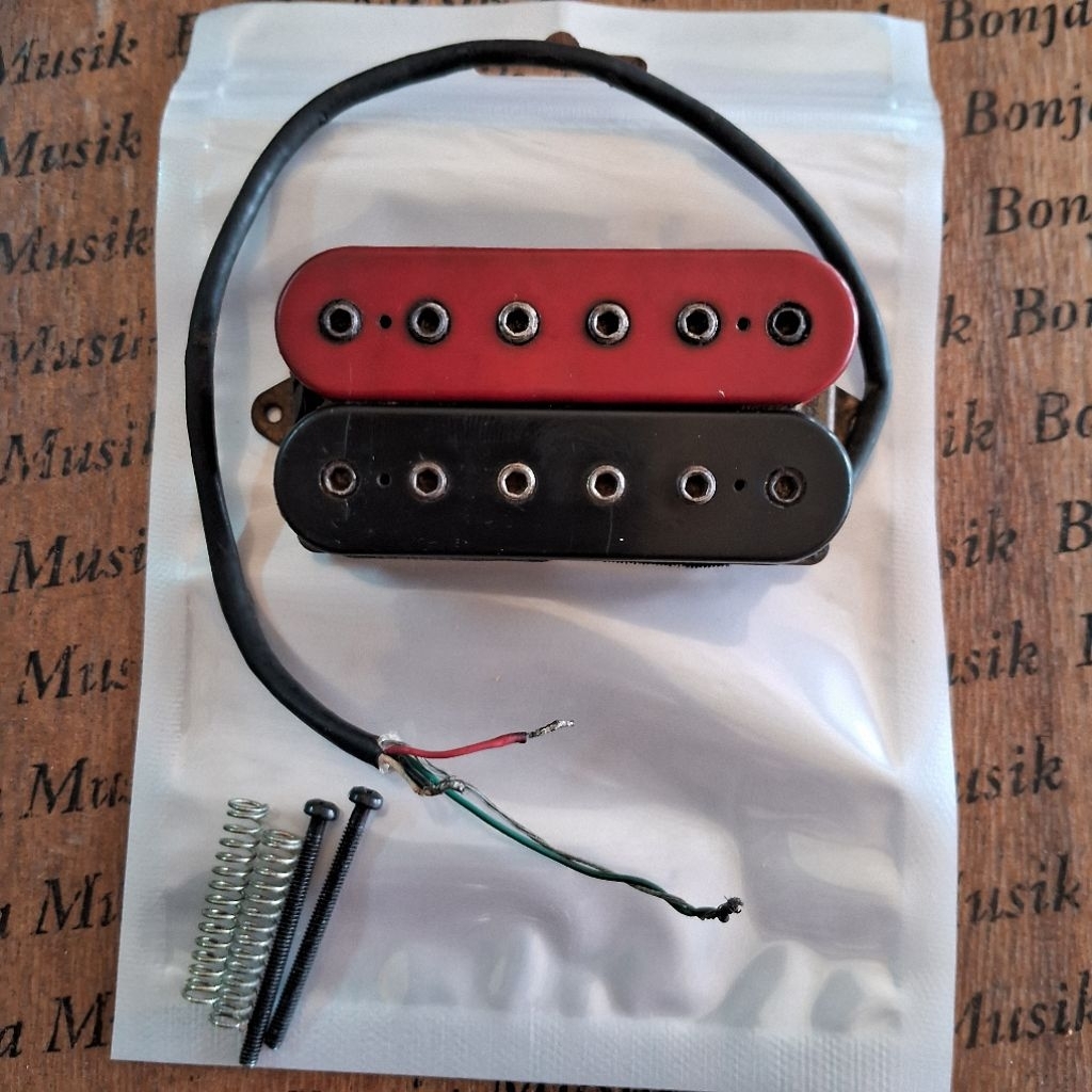 Pickup Dimarzio DP101 Dual Sound Super Distortion Dimarzio Humbucker Black Red Bridge