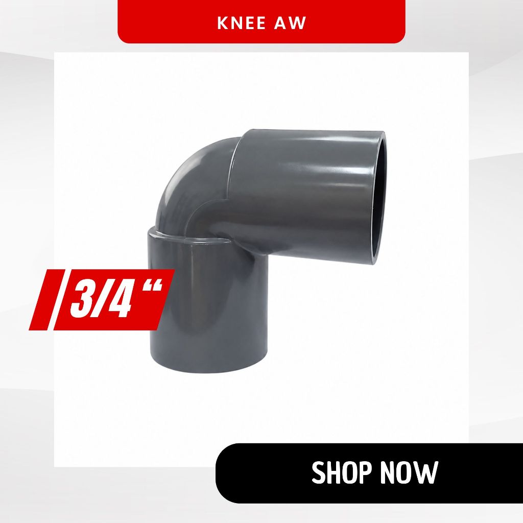 Keni Knee Elbow PVC 3/4 Inch AW Sambungan Pipa PVC 3/4" AW Supramas
