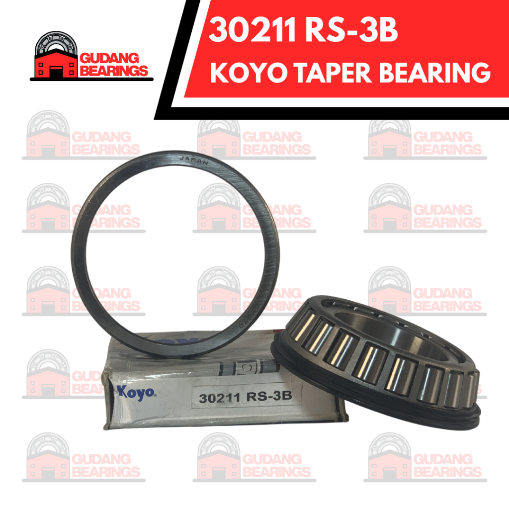 30211 RS-3B (30211-1 + SEAL) KOYO TAPER BEARING RODA BELAKANG LUAR PS100 PS120 PS125
