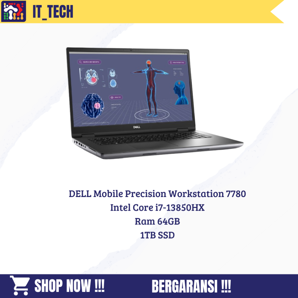 DELL Mobile Precision Workstation 7780 Intel Core i7-13850HX/Ram 64GB/1TB SSD