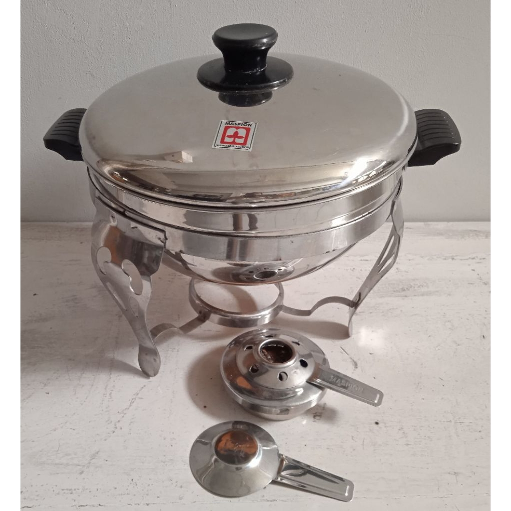 MASPION Deep Soup Bowl / Prasmanan Bulat Stainless Steel Maspion (30) cm