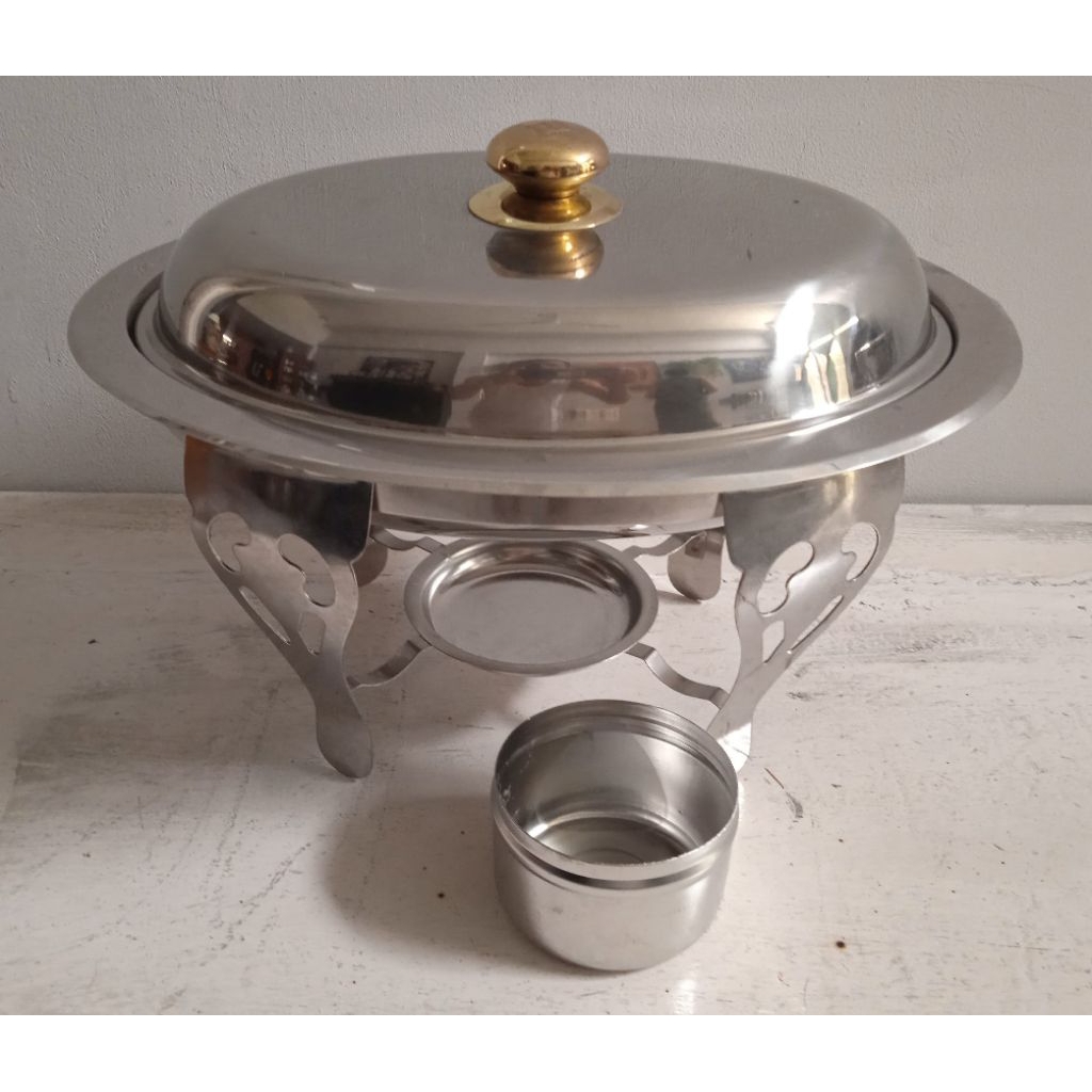 MASPION Deep Soup Bowl / Prasmanan Bulat Stainless Steel Maspion (30) cm