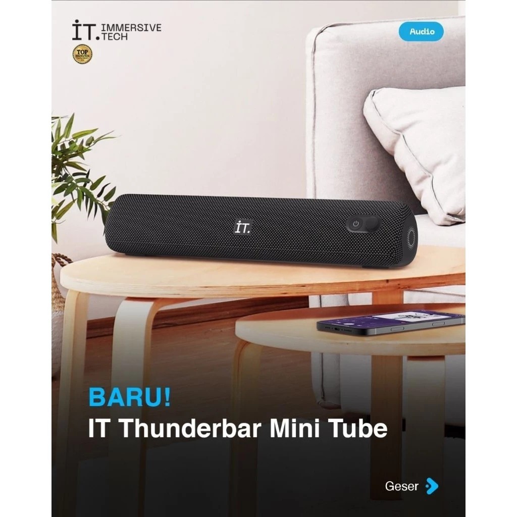 IT Thunderbar Mini Tube Soundbar Bluetooth T09