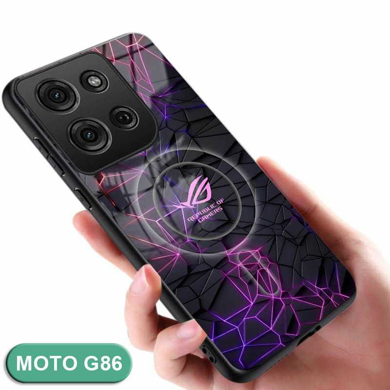 SoftCase Glass Kaca MOTOROLA G86 POWER - Casing HP MOTOROLA G86 POWER - N119