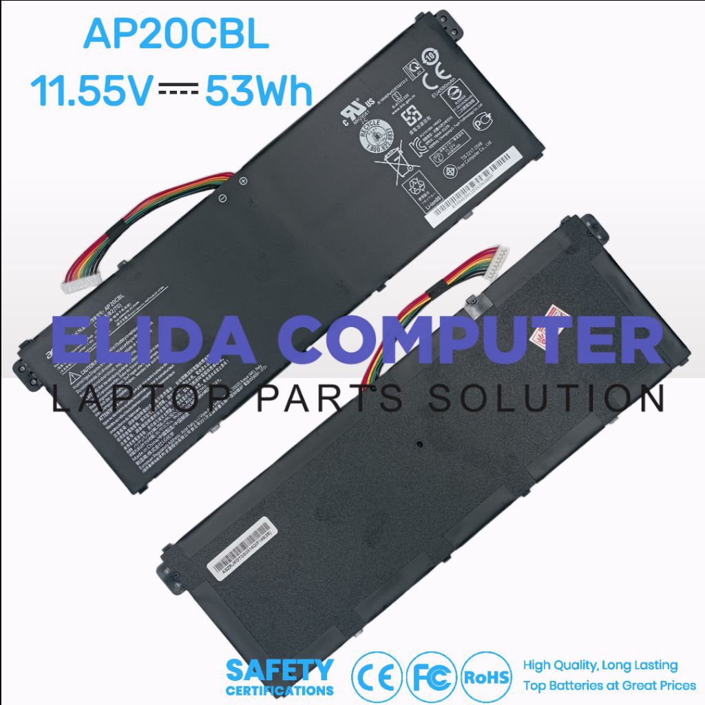 Baterai Laptop Acer Aspire 7 A715-42G A715-43G Travelmate P214-53 TMP214-53 AP20CBL