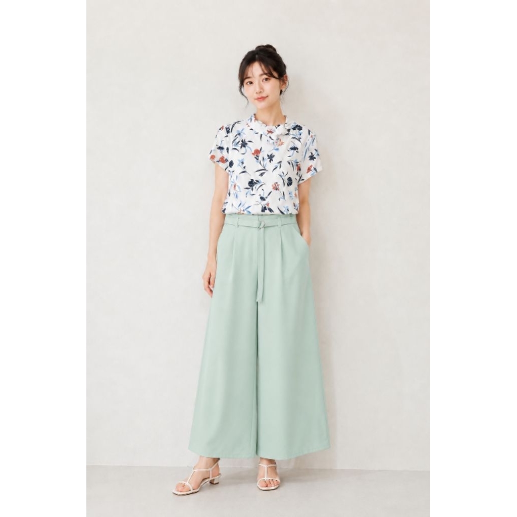 Pants GU by UNIQLO Cullot Rayon Mint Green (XL)