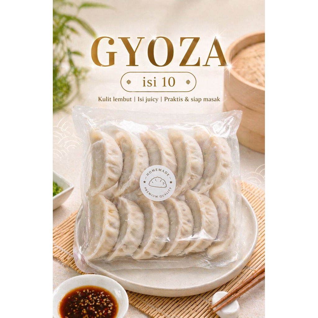 gyoza homemade frozen food bandung bento