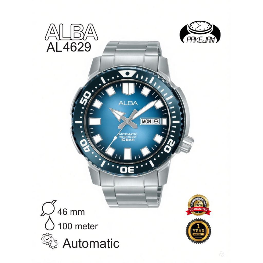 Alba Automatic AL4629X1 Men Blue Stainless Strap