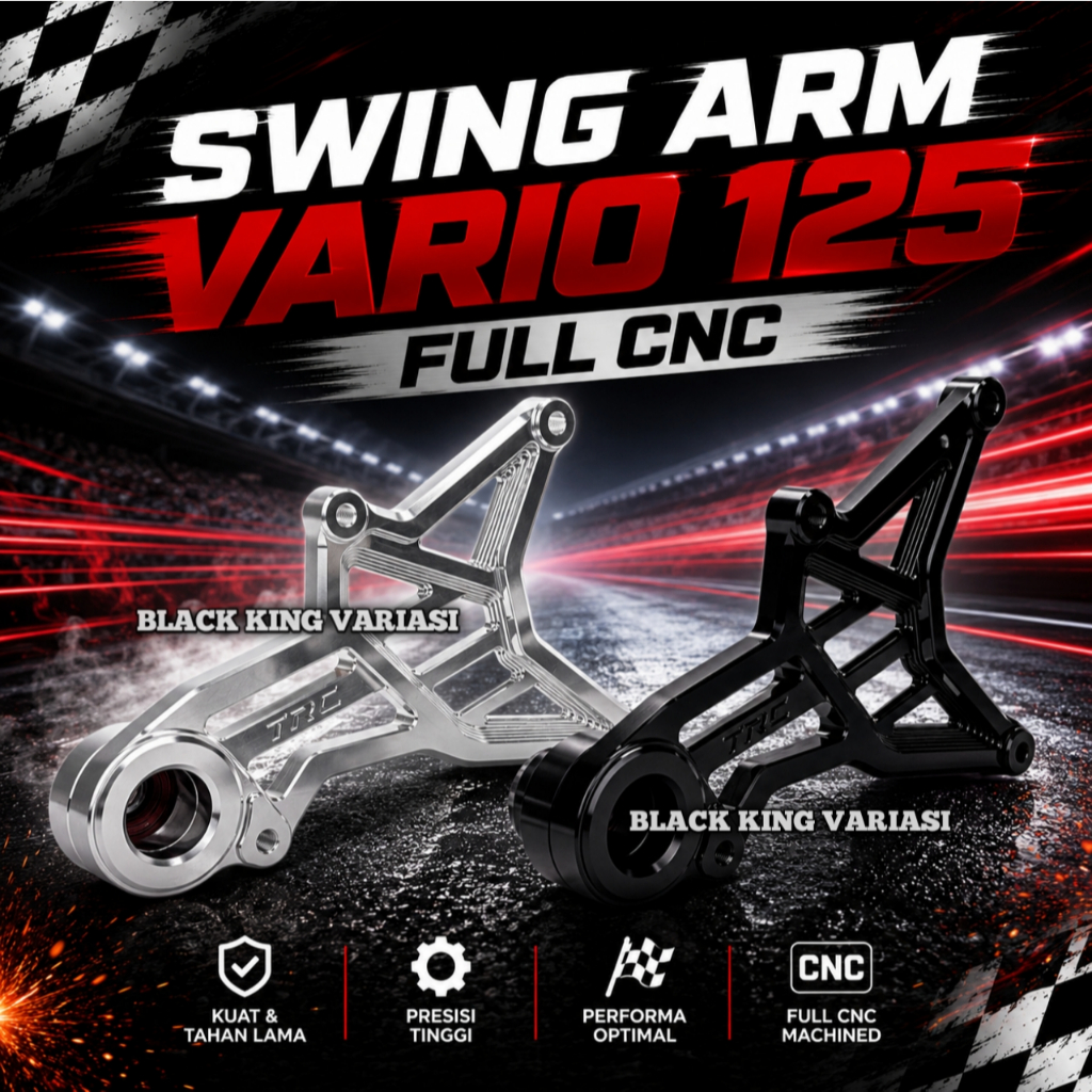 Swing Arm Vario 125 Vario 150 New Full CNC Swing Arm TRC Vario 125 150 Lengan Ayun Swing Arm Billet 