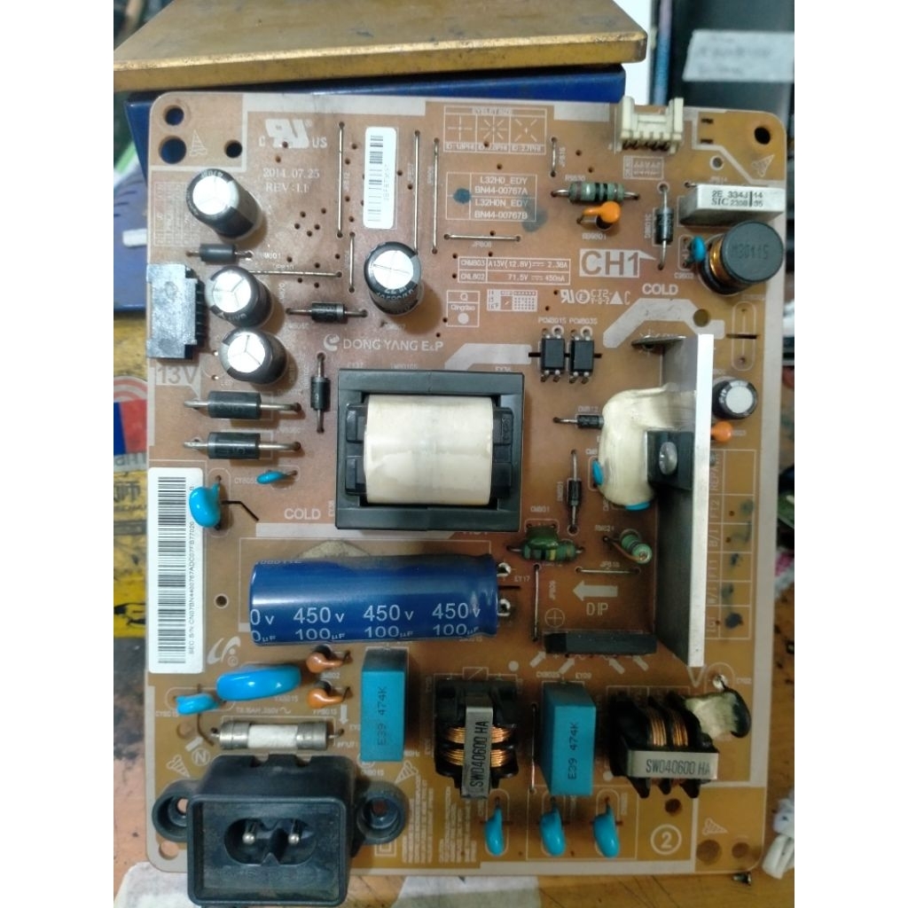 power  supply tv Samsung 32inc mati kode UA32FH4003