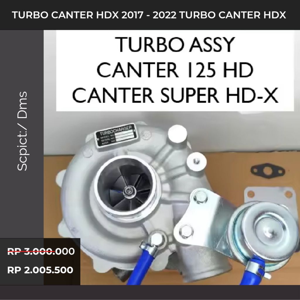 Promo  TURBO CANTER HDX 2017-2022 TURBO BESAR CANTER HDX