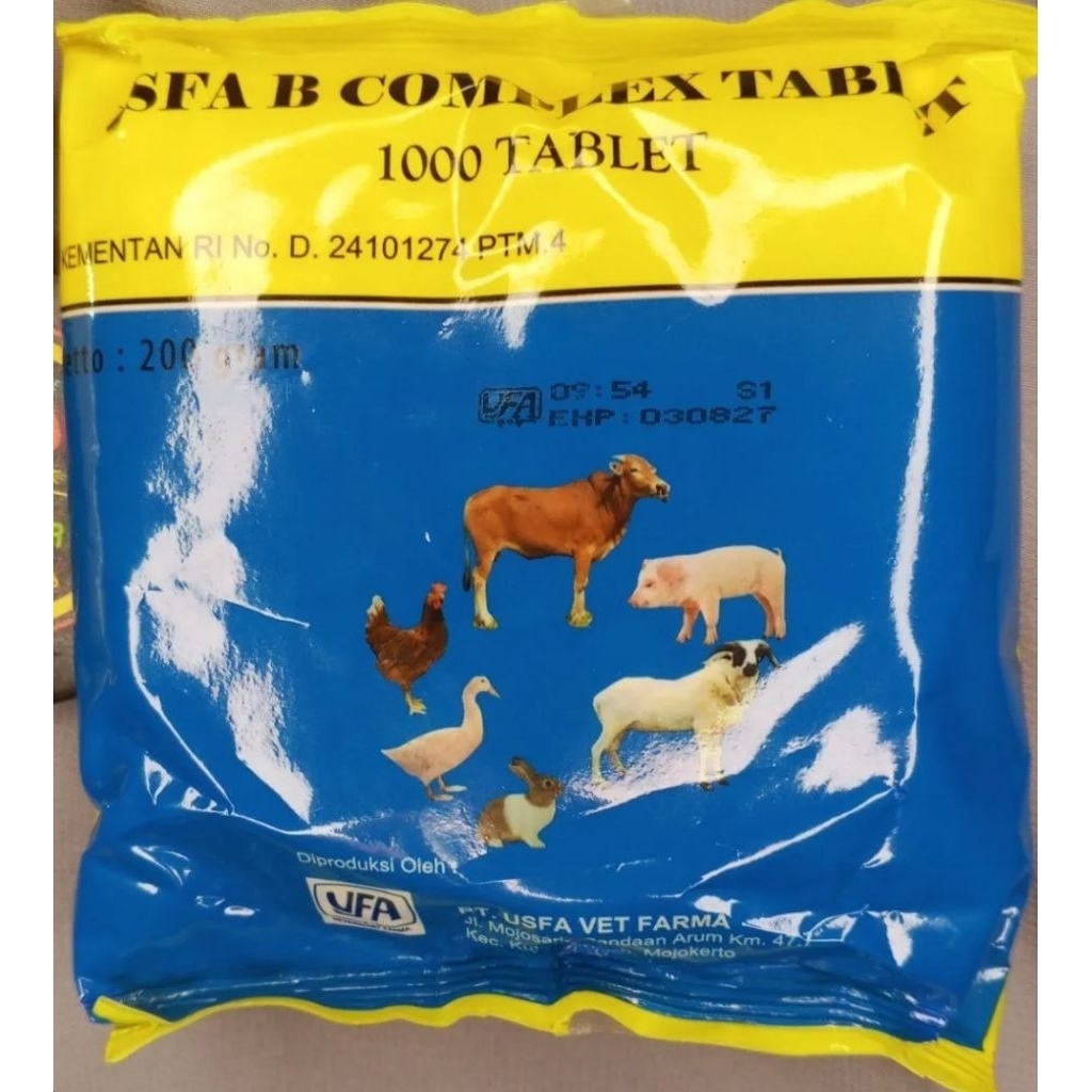 Usfa b complex vitamin hewan ternak