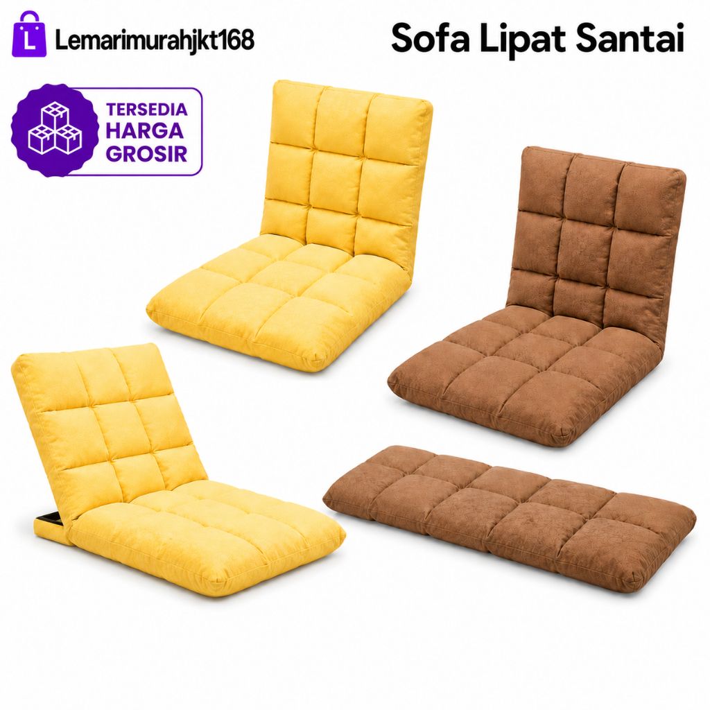 Lesehan Sofa Kursi Lesehan Sandaran Minimalis Kursi Sofa Single Lipat Lantai