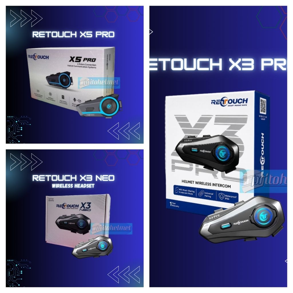 Intercom Retouch X3 X3 Neo X3 Pro X5 X5 Pro X8 All Varian