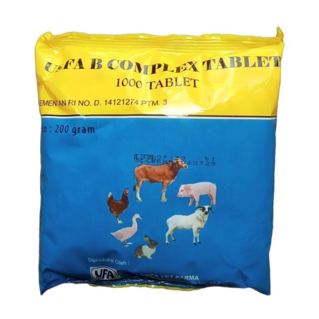 Usfa b complex tablet vitamin hewan ternak#
