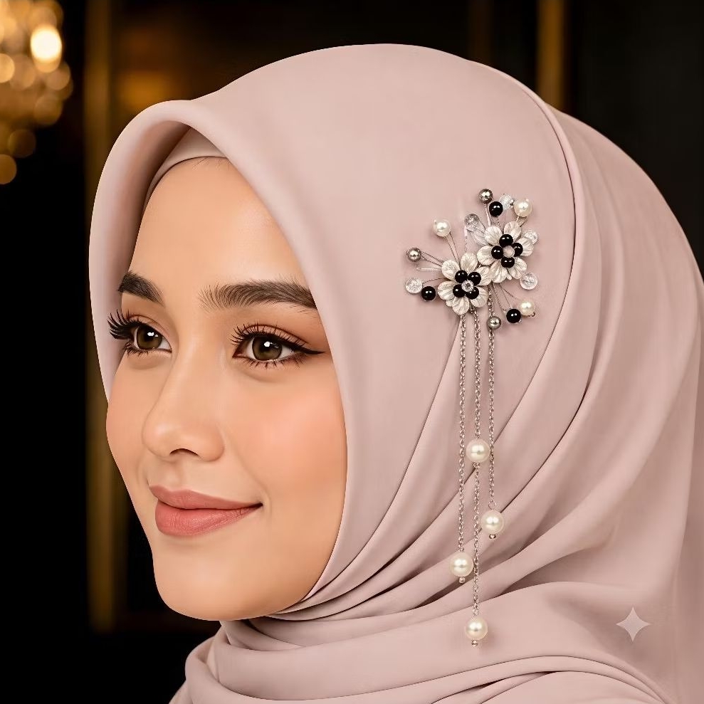 HP-11 BROS KEPALA HIJAB JUNTAI CANTIK HEADPIECE HIASAN JILBAB