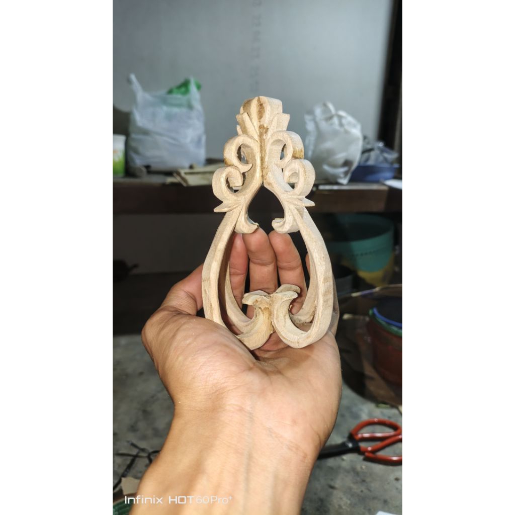 Pion Sangkar Cungkok Bahan Kayu Jati