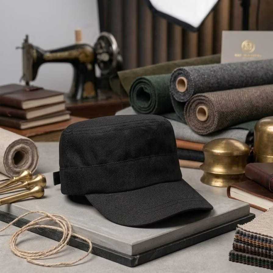 NEW Topi Komando Hitam US ARMY Topi Tentara Laki Laki Dewasa Topi Comando Pria Outdoor