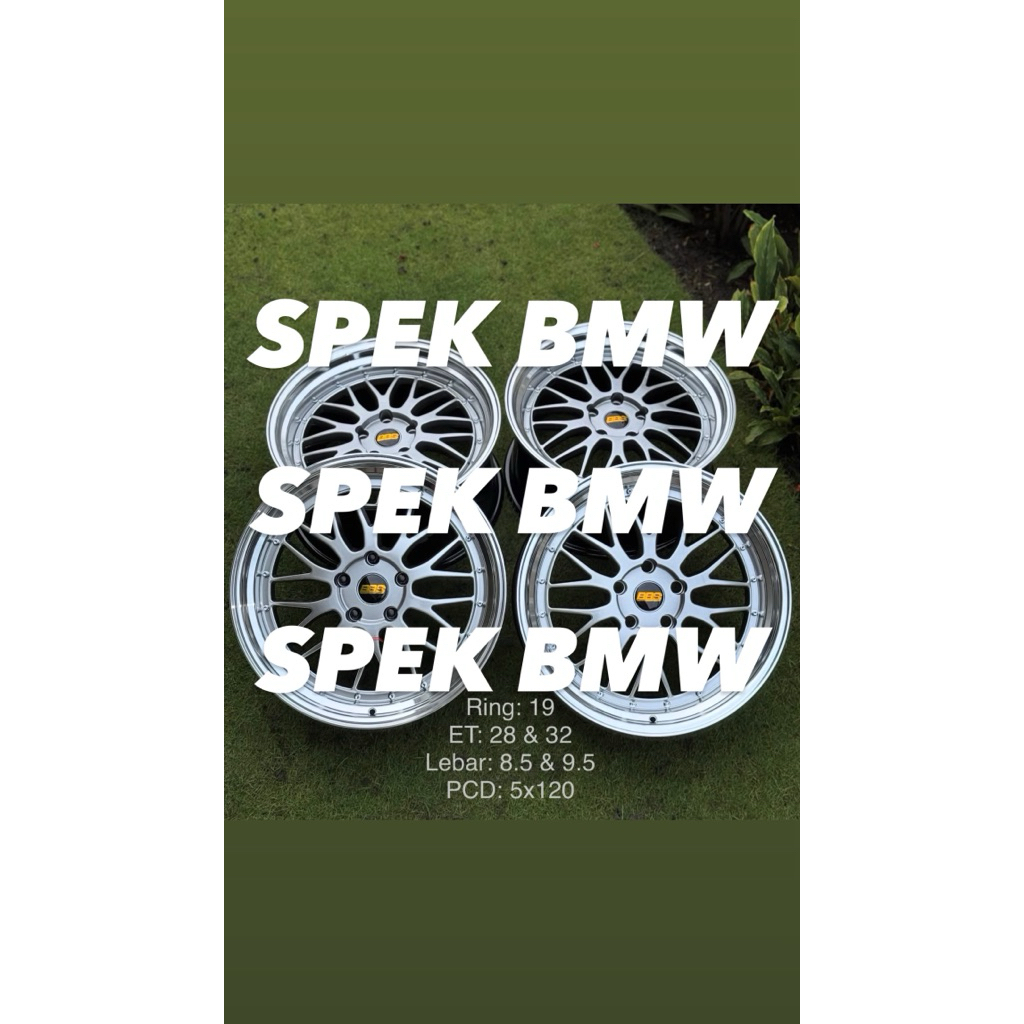 velg bbs LM ring 19 5x120 BARU BMW e36 e39 e46 e60 e90 f30 f10 BYD seal sealion Honda crv hybrid toy
