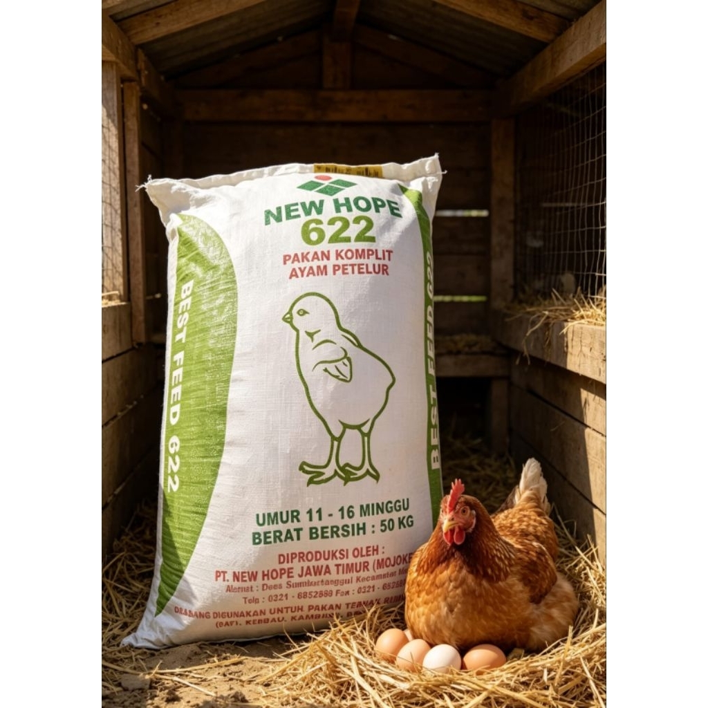 Pakan ayam petelur 622 new hope 10 kg