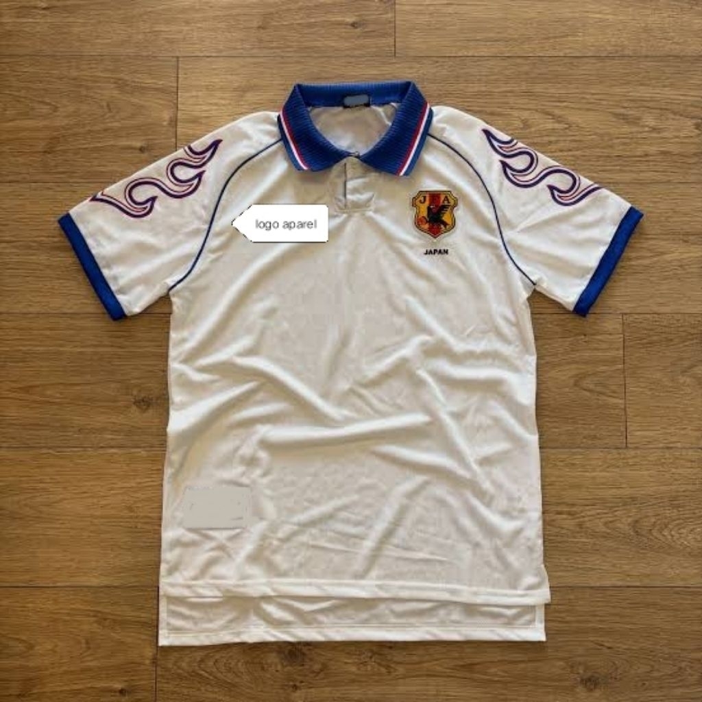 Jersey Jepang Retro 1998 Away Putih Grade ORI Japan Vintage Classic Asics JFA Fans Edition size M