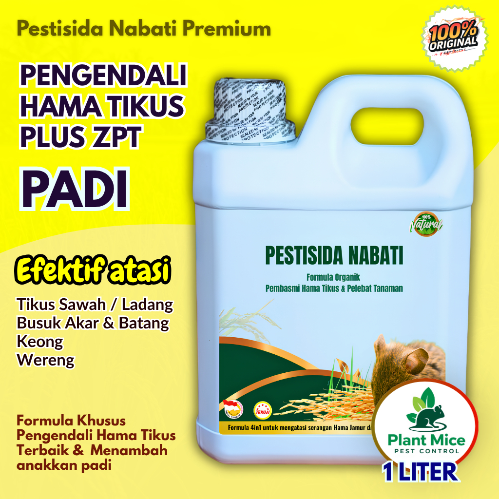 Pestisida Nabati Organik 4in1 Pengusir Hama Tikus 1 Liter Plus ZPT