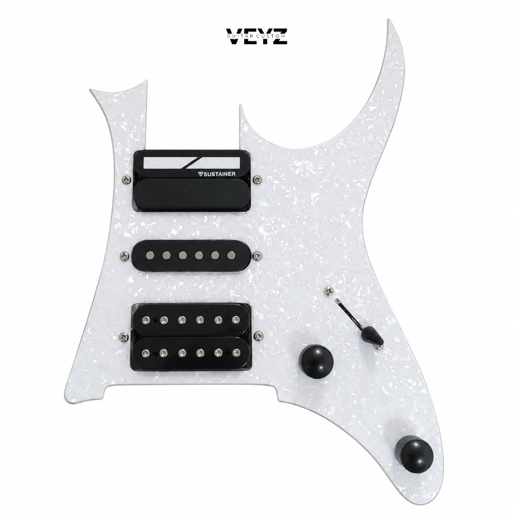 PICKGUARD GITAR IBANEZ JEM & IBANEZ PIA FULL WIRING SUSTANIAC HSH