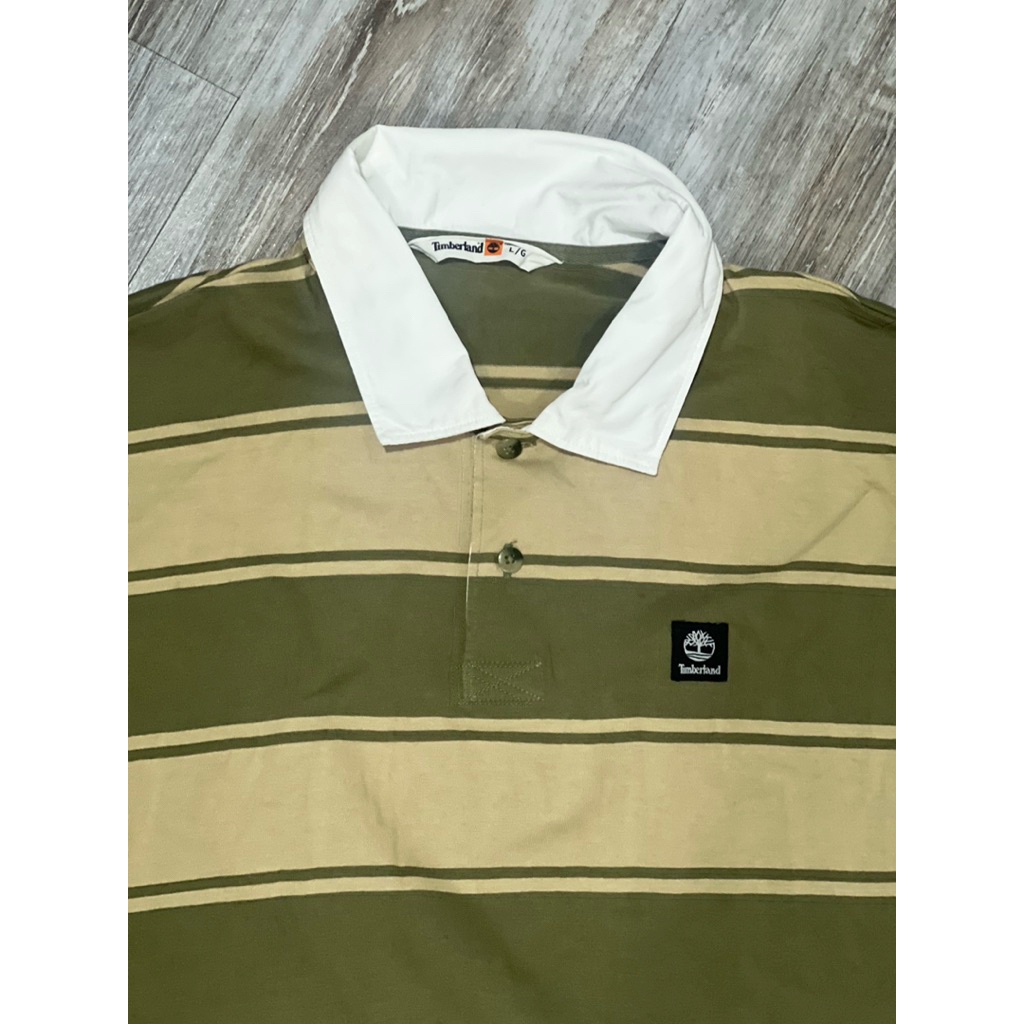 Timberland Logo Polo Striped L