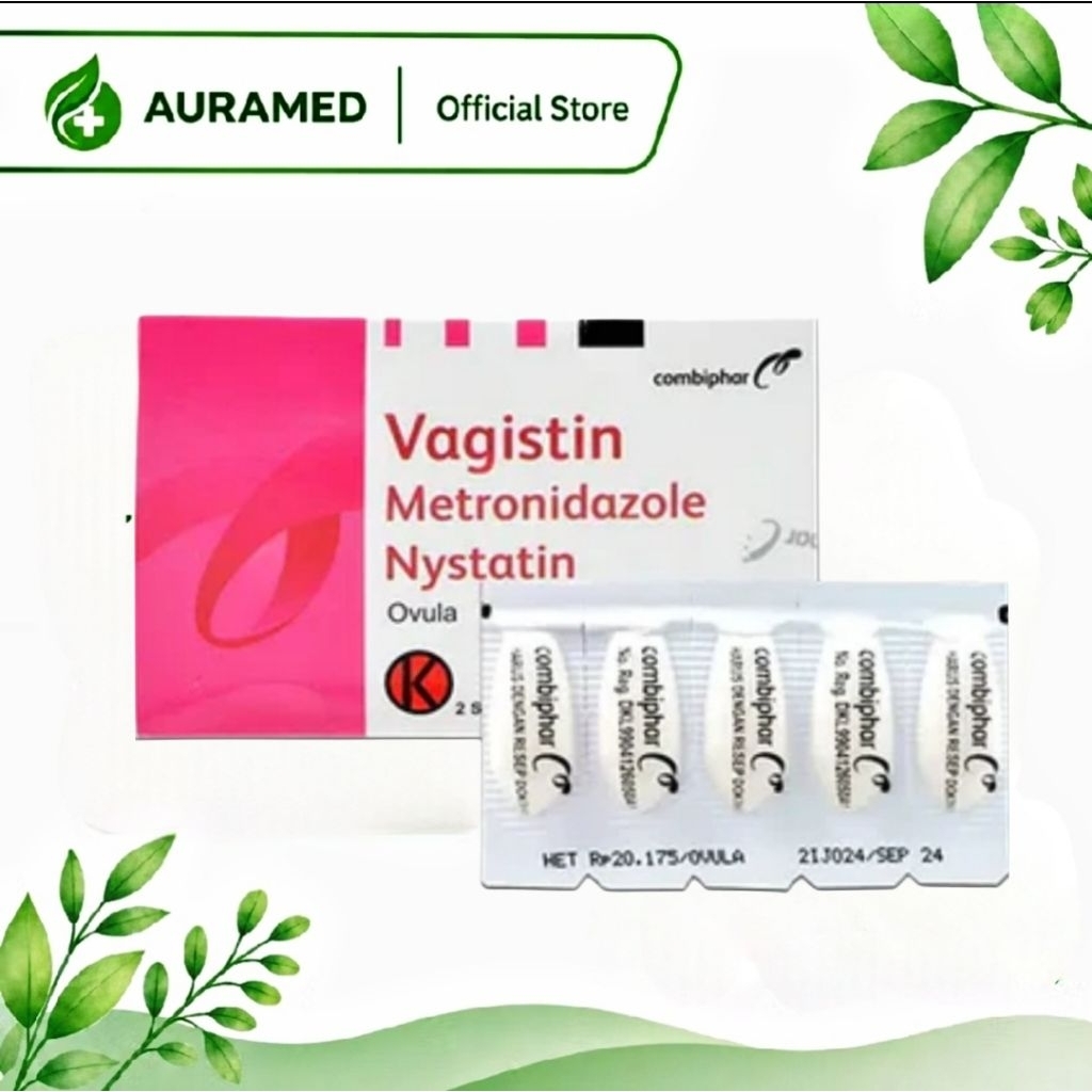 produk original VAGISTIN 1 STRIP ISI 5 SUPP