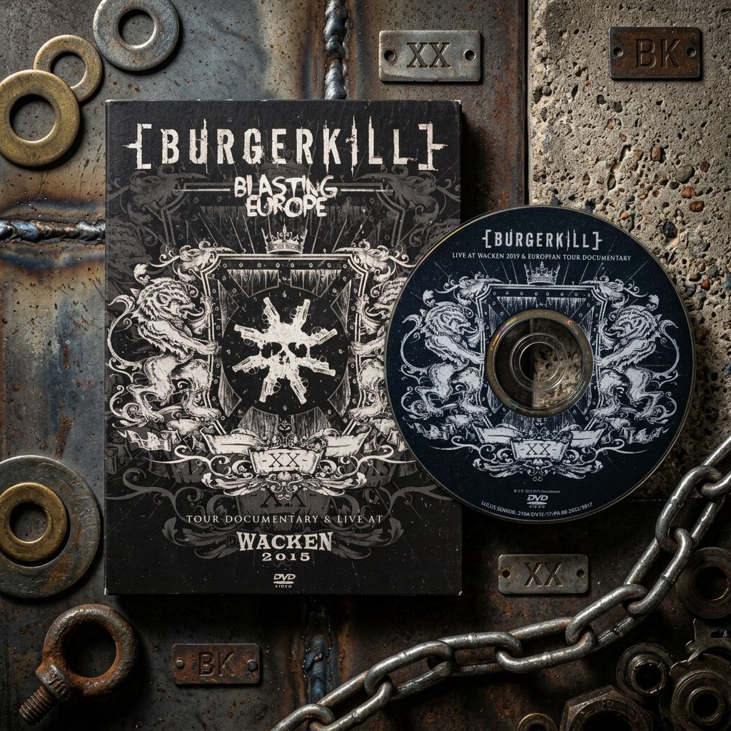 Dvd Original Burgerkill - Blasting Europe Tour Documentary & Live At Wacken 2015 Made In Indonesia