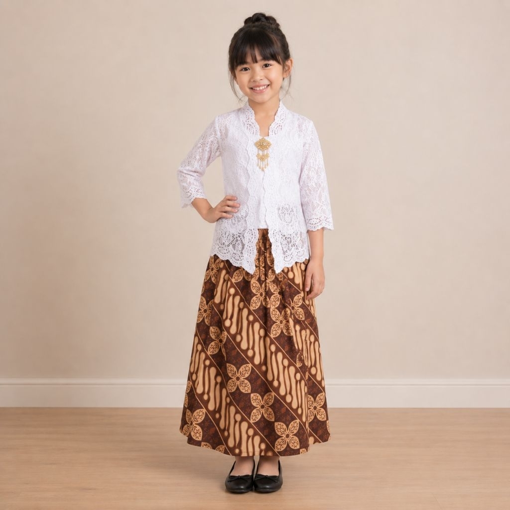 Rok Batik Anak / Bawahan batik anak SD full karet