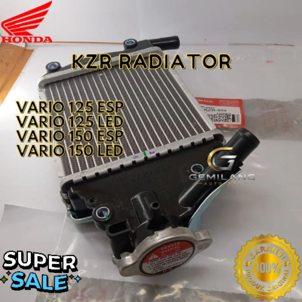 RADIATOR KODE KZR, RADIATOR VARIO 125 ESP, RADIATOR VARIO 125 LED, RADIATOR VARIO 150 ESP, RADIATOR 