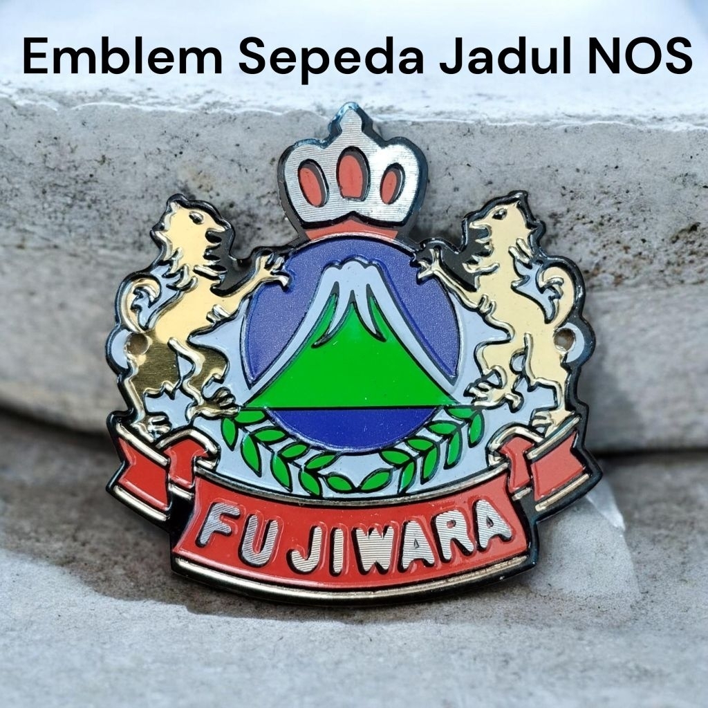 Emblem peneng Sepeda Vintage Jadul FUJIWARA NOS