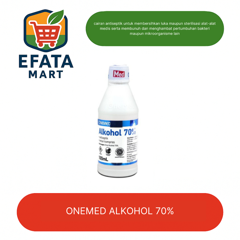 Alkohol 70% 100ml Onemed Alkohol Onemed 70% 100ml Alkohol Onemed 100ml Alkohol 100ml
