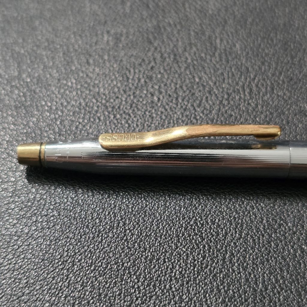 Cross | Century Classic | GT Gold Clip SS Silver Etched Ballpoint Pen | Not Parker, Sheaffer, Lamy, 