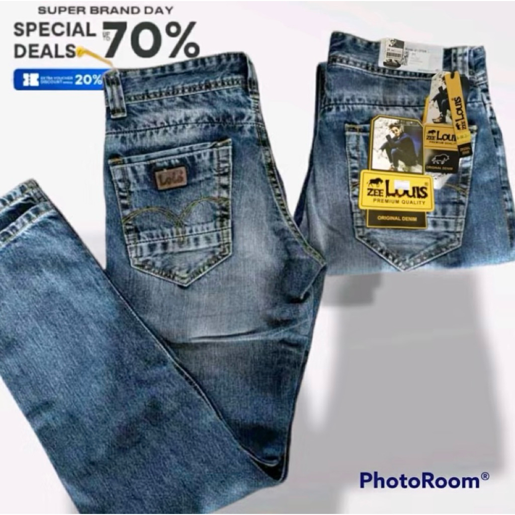 Celana Jeans zeelouis pria kekinian/celana zeelouis  pria /zee louis official store/zee louis jeans/