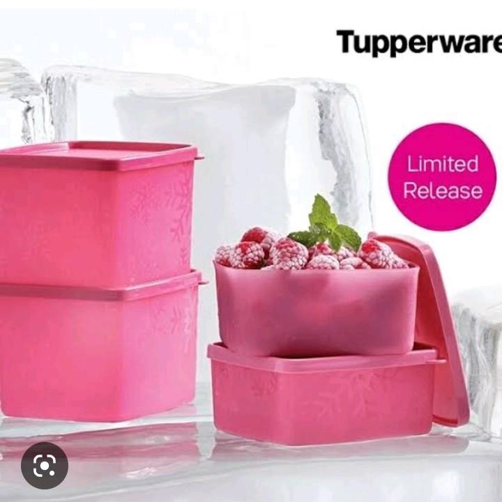Frozen Square Set pink Tupperware
