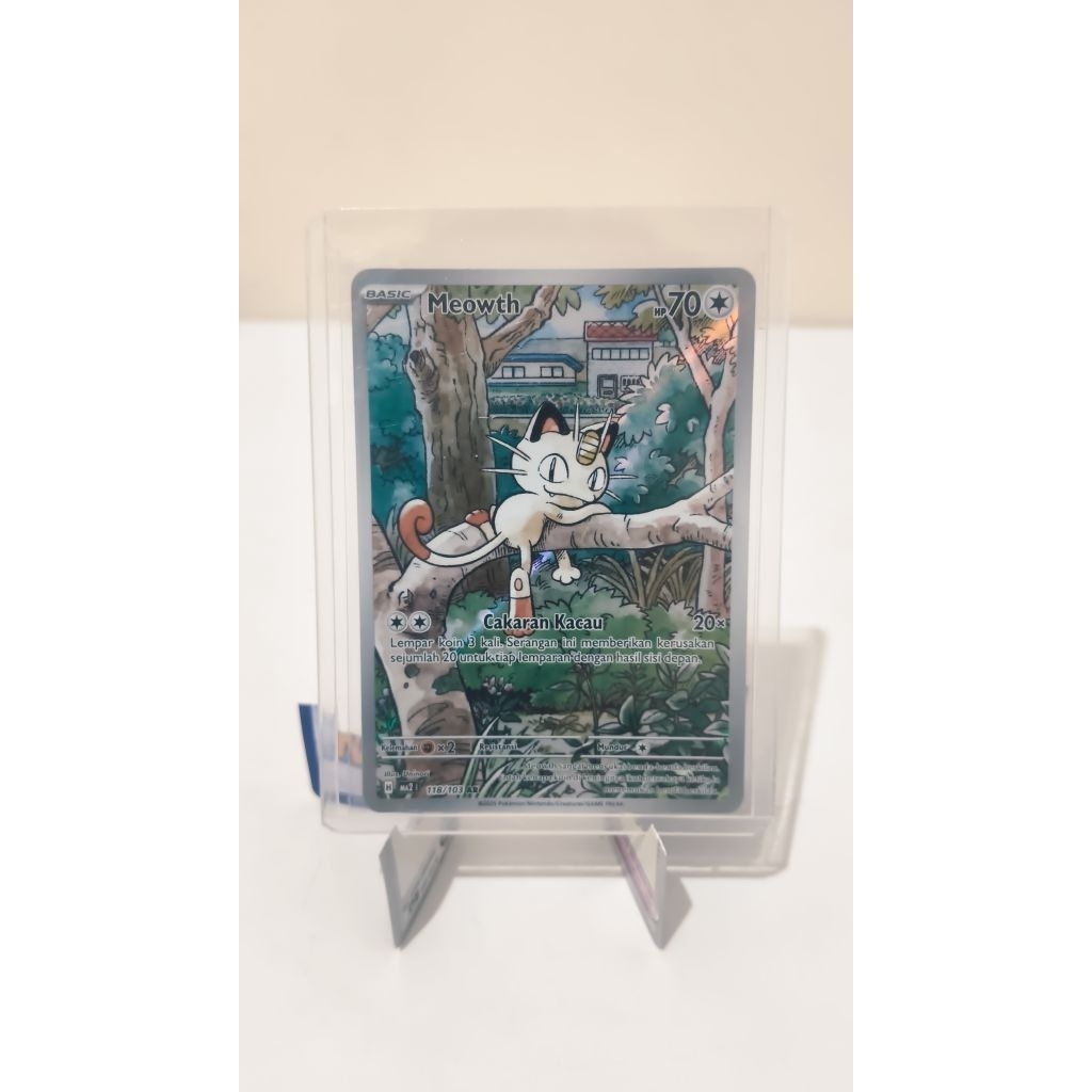Kartu Pokemon Meowth AR indo