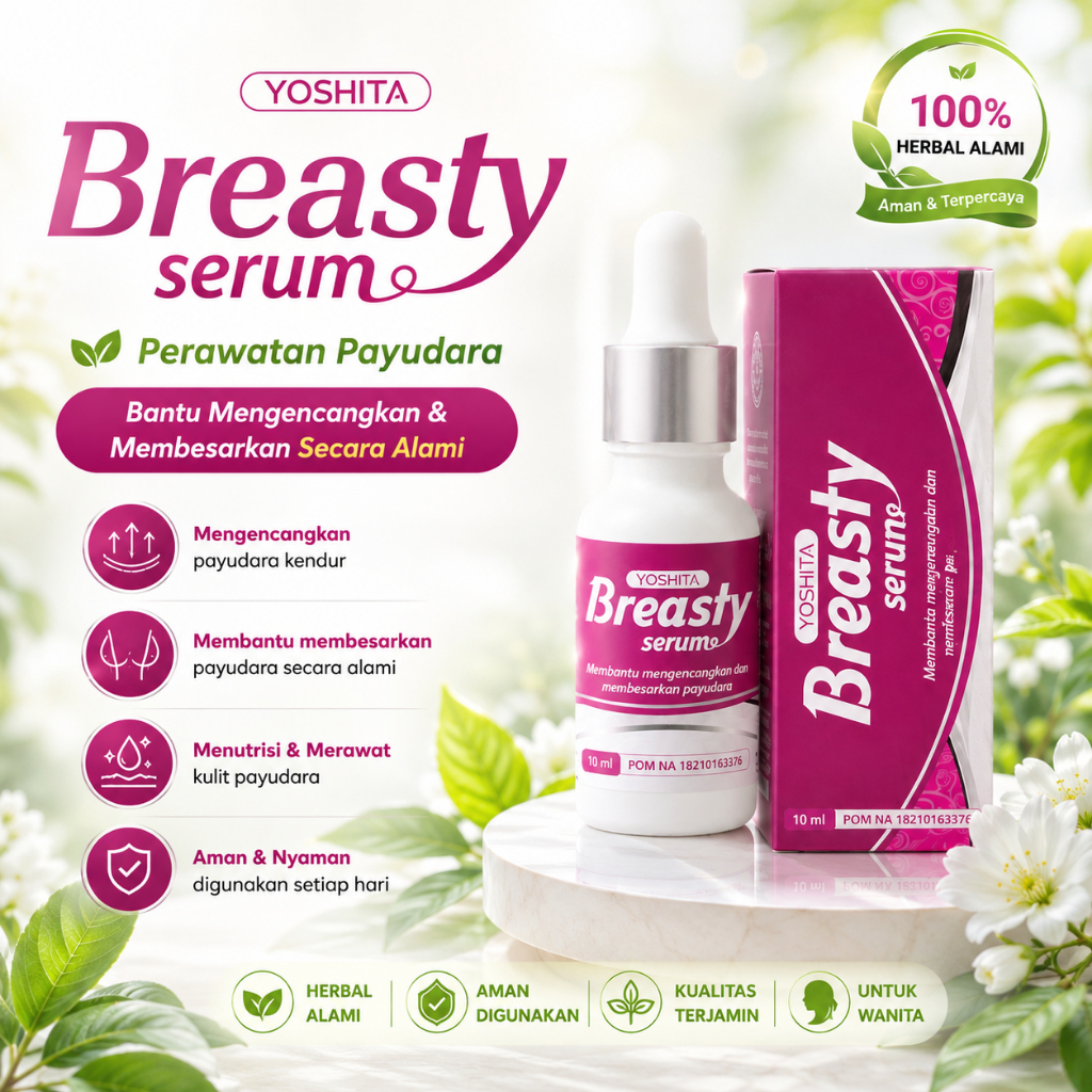 yoshita breasty serum perawatan payudara mengencangkan dan mengangkat payudara